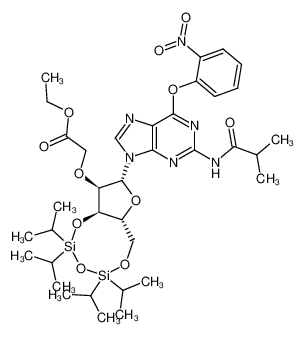 2'-O-(Ethoxycarbonyl)methyl-2-N-isobutyryl-6-O-(2-nitrophenyl)-3',5'-O-(tetraisopropyldisiloxane-1,3-diyl)guanosine CAS:197151-15-8 manufacturer & supplier