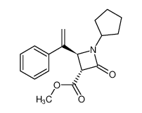 rel-methyl (3R,4S)-1-cyclopentyl-2-oxo-4-(1-phenylvinyl)azetidine-3-carboxylate CAS:197153-52-9 manufacturer & supplier