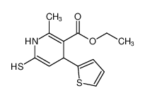 ethyl 6-mercapto-2-methyl-4-(thiophen-2-yl)-1,4-dihydropyridine-3-carboxylate CAS:197166-19-1 manufacturer & supplier