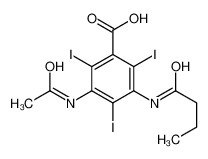 3-acetamido-5-(butanoylamino)-2,4,6-triiodobenzoic acid CAS:19719-03-0 manufacturer & supplier