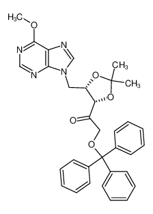 9-[(2S,3S)-(2,3-isopropylidenedioxy-5-trityloxy-4-pentanone)-1-yl]-6-methoxypurine CAS:197227-00-2 manufacturer & supplier