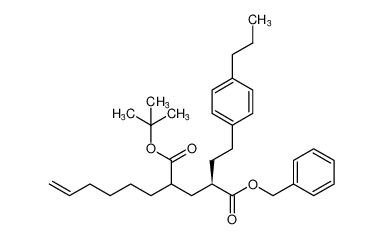 1-benzyl 5-(tert-butyl) (2R)-4-(hex-5-en-1-yl)-2-(4-propylphenethyl)pentanedioate CAS:197230-12-9 manufacturer & supplier