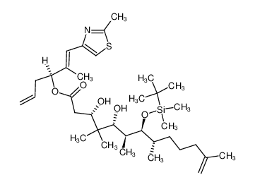 (S,E)-2-methyl-1-(2-methylthiazol-4-yl)hexa-1,5-dien-3-yl (3S,5R,6S,7S,8S)-7-((tert-butyldimethylsilyl)oxy)-3,5-dihydroxy-4,4,6,8,12-pentamethyltridec-12-enoate CAS:197233-37-7 manufacturer & supplier