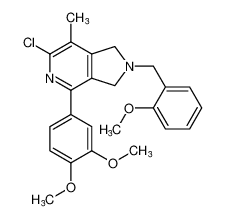 6-chloro-4-(3,4-dimethoxyphenyl)-2-(2-methoxybenzyl)-7-methyl-2,3-dihydro-1H-pyrrolo[3,4-c]pyridine CAS:197235-44-2 manufacturer & supplier