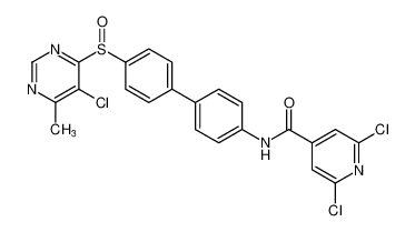 2,6-dichloro-N-(4'-((5-chloro-6-methylpyrimidin-4-yl)sulfinyl)-[1,1'-biphenyl]-4-yl)isonicotinamide CAS:197241-36-4 manufacturer & supplier