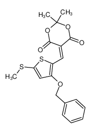 5-[(3-Benzyloxy-5-methylthio-2-thienyl)methylene]-2,2-dimethyl-1,3-dioxane-4,6-dione CAS:197314-99-1 manufacturer & supplier