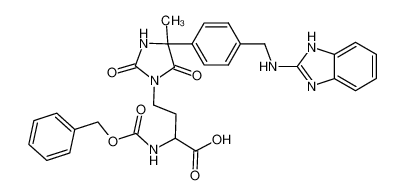 4-[(4R,S)-(4-((1H-Benzimidazol-2-ylamino)methyl)phenyl)-4-methyl-2,5-dioxoimidazolidin-1-yl]-2-benzyloxycarbonylaminobutanoic acid CAS:197357-87-2 manufacturer & supplier