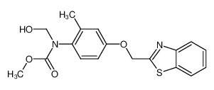 methyl N-[4-(benzothiazol-2-ylmethoxy)-2-methylphenyl]-N-hydroxymethylcarbamate CAS:197360-02-4 manufacturer & supplier