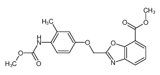 Methyl N-[4-(7-Methoxycarbonylbenzoxazol-2-ylmethoxy)-2-methylphenyl]carbamate CAS:197360-66-0 manufacturer & supplier