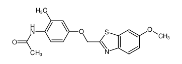 N-[4-(6-Methoxybenzothiazol-2-ylmethoxy)-2-methylphenyl]acetamide CAS:197361-57-2 manufacturer & supplier