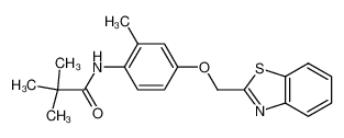 N-[4-(Benzothiazol-2-ylmethoxy)-2-methylphenyl]-2,2-dimethylpropionamide CAS:197362-56-4 manufacturer & supplier