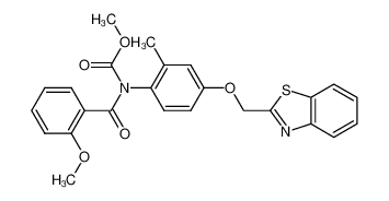 N-[4-(Benzothiazol-2-ylmethoxy)-2-methylphenyl]-N-methoxycarbonyl-2-methoxybenzamide CAS:197363-17-0 manufacturer & supplier