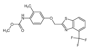 Methyl N-[2-methyl-4-(4-trifluoromethylbenzothiazol-2-ylmethoxy)phenyl]carbamate CAS:197363-61-4 manufacturer & supplier