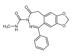 N-methyl-8-oxo-5-phenyl-8,9-dihydro-7H-[1,3]dioxolo[4',5':4,5]benzo[1,2-d][1,2]diazepine-7-carboxamide CAS:197368-50-6 manufacturer & supplier