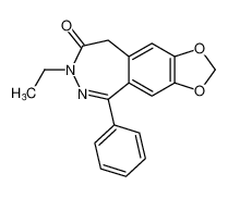 7-ethyl-5-phenyl-7,9-dihydro-8H-[1,3]dioxolo[4',5':4,5]benzo[1,2-d][1,2]diazepin-8-one CAS:197368-52-8 manufacturer & supplier