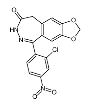 1-(2-chloro-4-nitrophenyl)-7,8-methylenedioxy-3,5-dihydro-2,3-benzodiazepin-4(4H)-one CAS:197368-91-5 manufacturer & supplier