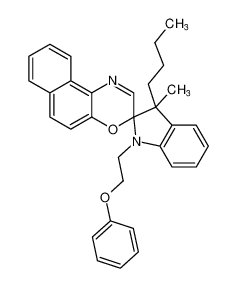 3-butyl-3-methyl-1-(2-phenoxyethyl)spiro[indoline-2,3'-naphtho[2,1-b][1,4]oxazine] CAS:197370-85-7 manufacturer & supplier