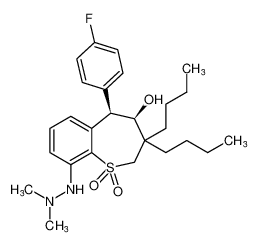 rel-(4R,5R)-3,3-dibutyl-9-(2,2-dimethylhydrazineyl)-5-(4-fluorophenyl)-4-hydroxy-2,3,4,5-tetrahydrobenzo[b]thiepine 1,1-dioxide CAS:197374-94-0 manufacturer & supplier