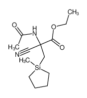 2-Acetylamino-2-cyano-3-(1-methyl-silolan-1-yl)-propionic acid ethyl ester CAS:197378-95-3 manufacturer & supplier