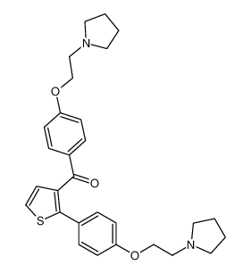 (4-(2-(pyrrolidin-1-yl)ethoxy)phenyl)(2-(4-(2-(pyrrolidin-1-yl)ethoxy)phenyl)thiophen-3-yl)methanone CAS:197379-24-1 manufacturer & supplier