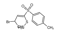 1-((E)-3-Bromo-1-methylsulfanyl-but-1-ene-1-sulfonyl)-4-methyl-benzene_197391-48-3