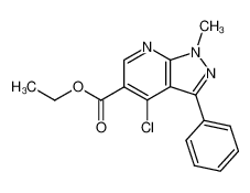 Ethyl 4-chloro-1-methyl-3-phenylpyrazolo(3,4-b)pyridine-5-carboxylate CAS:19743-93-2 manufacturer & supplier