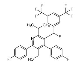 (5-((3,5-bis(trifluoromethyl)phenyl)fluoromethyl)-2,4-bis(4-fluorophenyl)-6-isopropylpyridin-3-yl)methanol CAS:197434-89-2 manufacturer & supplier