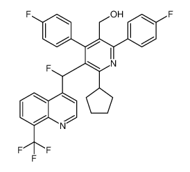 (6-cyclopentyl-5-(fluoro(8-(trifluoromethyl)quinolin-4-yl)methyl)-2,4-bis(4-fluorophenyl)pyridin-3-yl)methanol CAS:197435-25-9 manufacturer & supplier