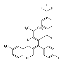 (5-(fluoro(4-(trifluoromethyl)phenyl)methyl)-4-(4-fluorophenyl)-6-isopropyl-2-(m-tolyl)pyridin-3-yl)methanol CAS:197435-66-8 manufacturer & supplier