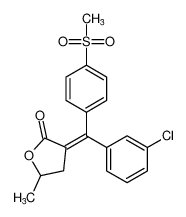 (E)-3-((3-chlorophenyl)(4-(methylsulfonyl)phenyl)methylene)-5-methyldihydrofuran-2(3H)-one CAS:197438-59-8 manufacturer & supplier