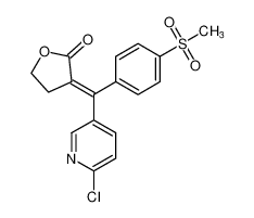 (E)-3-((6-chloropyridin-3-yl)(4-(methylsulfonyl)phenyl)methylene)dihydrofuran-2(3H)-one CAS:197438-61-2 manufacturer & supplier