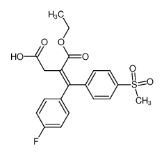 3-ethoxycarbonyl-4-(4-fluorophenyl)-4-(4-methanesulphonylphenyl)-3-butenoic acid CAS:197439-12-6 manufacturer & supplier