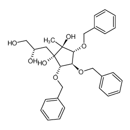 (1S,2S,3R,4R,5S)-3,4,5-Tris-benzyloxy-1-((S)-2,3-dihydroxy-propyl)-2-methyl-cyclopentane-1,2-diol CAS:197440-79-2 manufacturer & supplier