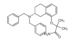 (R)-2-(7-N,N-dibenzylamino-5,6,7,8-tetrahydro-1-naphthyloxy)-2-methylpropanamide CAS:197445-09-3 manufacturer & supplier