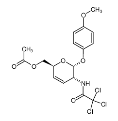 p-methoxyphenyl 6-O-acetyl-2,3,4-trideoxy-2-trichloroacetamido-α-D-erythro-hex-3-enopyranoside CAS:197449-42-6 manufacturer & supplier