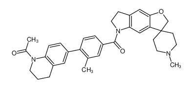 5-[4-(1-Acetyl-1,2,3,4-tetrahydroquinolin-6-yl)-3-methylbenzoyl]-1'-methyl-2,3,6,7-tetrahydrospiro[furo[2,3-f]indole-3,4'-piperidine] CAS:197449-74-4 manufacturer & supplier