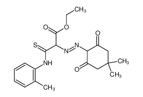 1.1-Dimethyl-cyclohexandion-(3.5)-(4 azo 2)-(N-o-tolyl)-malonsaeureaethylester-thioamid CAS:19745-28-9 manufacturer & supplier