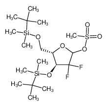 Methanesulfonic acid (4S,5S)-4-(tert-butyl-dimethyl-silanyloxy)-5-(tert-butyl-dimethyl-silanyloxymethyl)-3,3-difluoro-tetrahydro-furan-2-yl ester CAS:197452-18-9 manufacturer & supplier