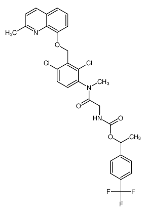 1-(4-(trifluoromethyl)phenyl)ethyl (2-((2,4-dichloro-3-(((2-methylquinolin-8-yl)oxy)methyl)phenyl)(methyl)amino)-2-oxoethyl)carbamate CAS:197452-95-2 manufacturer & supplier