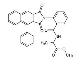 methyl (2-(1,3-dioxo-4-phenyl-1,3-dihydro-2H-benzo[f]isoindol-2-yl)benzoyl)-L-alaninate CAS:197454-25-4 manufacturer & supplier