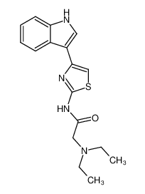 N,N-diethyl-glycine 4-indol-3-yl-thiazol-2-ylamide CAS:19750-30-2 manufacturer & supplier