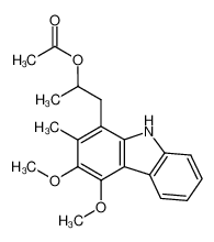 1-[3,4-dimethoxy-2-methyl-(9H-carbazol-1-yl)]propan-2-yl acetate CAS:197504-72-6 manufacturer & supplier