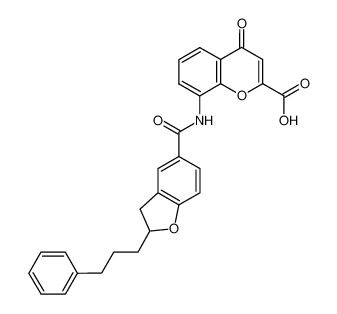 8-[2-(3-phenylpropyl)-2,3-dihydrobenzofuran-5-carboxamido]-4-oxo-4H-1-benzopyran-2-carboxylic acid CAS:197505-89-8 manufacturer & supplier