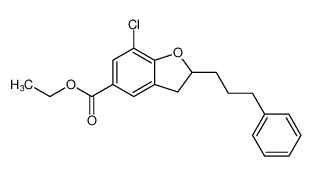 ethyl 7-chloro-2-(3-phenylpropyl)-2,3-dihydrobenzofuran-5-carboxylate CAS:197506-48-2 manufacturer & supplier