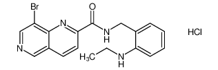 8-bromo-N-(2-(ethylamino)benzyl)-1,6-naphthyridine-2-carboxamide hydrochloride CAS:197506-98-2 manufacturer & supplier