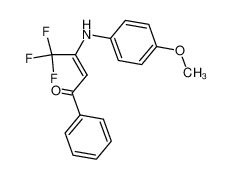 4,4,4-trifluoro-3-((4-methoxyphenyl)amino)-1-phenylbut-2-en-1-one CAS:197508-14-8 manufacturer & supplier