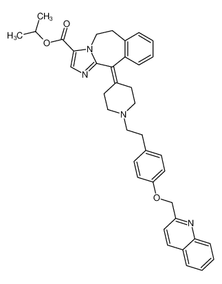 isopropyl 11-(1-(4-(quinolin-2-ylmethoxy)phenethyl)piperidin-4-ylidene)-6,11-dihydro-5H-benzo[d]imidazo[1,2-a]azepine-3-carboxylate CAS:197510-11-5 manufacturer & supplier