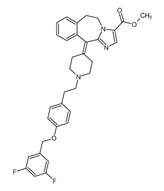 methyl 11-(1-(4-((3,5-difluorobenzyl)oxy)phenethyl)piperidin-4-ylidene)-6,11-dihydro-5H-benzo[d]imidazo[1,2-a]azepine-3-carboxylate CAS:197510-34-2 manufacturer & supplier