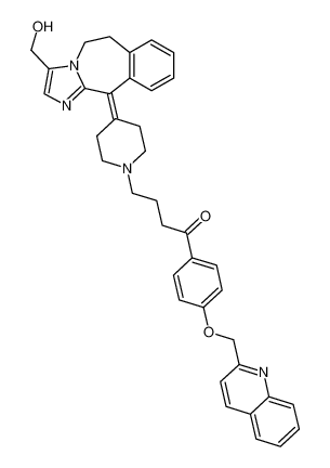 4-(4-(3-(hydroxymethyl)-5,6-dihydro-11H-benzo[d]imidazo[1,2-a]azepin-11-ylidene)piperidin-1-yl)-1-(4-(quinolin-2-ylmethoxy)phenyl)butan-1-one CAS:197510-37-5 manufacturer & supplier