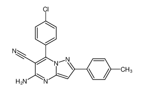 5-amino-7-(4-chlorophenyl)-2-(p-tolyl)pyrazolo[1,5-a]pyrimidine-6-carbonitrile CAS:197510-78-4 manufacturer & supplier